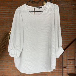 Adrianna Papell polka dots blouse